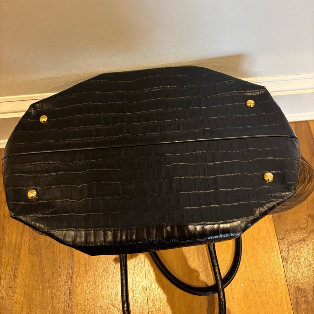 DeMellier New York Black Croc Tote - Picture 4 of 8
